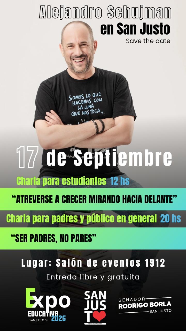 CHARLAS DE ALEJANDRO SCHUJMAN EN LA EXPO EDUCATIVA 2025