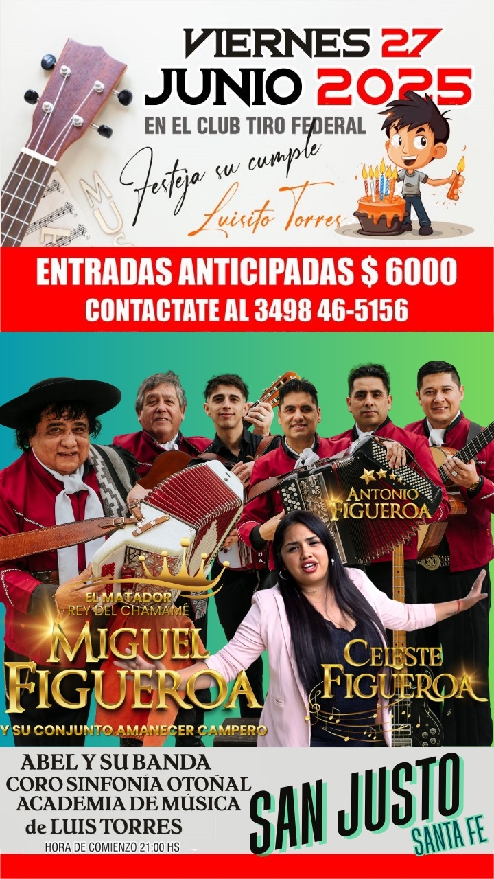 CUMPLEAÑOS DE LUIS TORRES EN EL CLUB TIRO FEDERAL