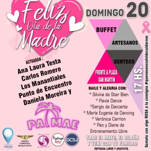 DOMINGO 20 DÍA DE LA MADRE EN PLAZA SAN MARTÍN 