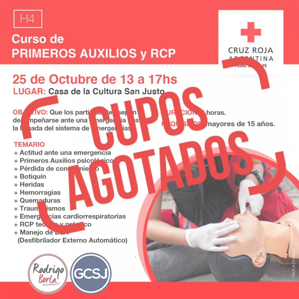 CUPOS AGOTADOS - CURSO RCP