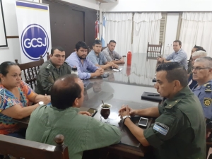 ANTE EL AVANCE DEL CORONAVIRUS SE REUNIÓ LA JUNTA DE DEFENSA CIVIL LOCAL.