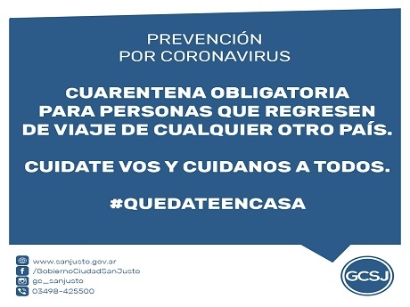 Nuevas medidas de restricción de ingresos y egresos a San Justo