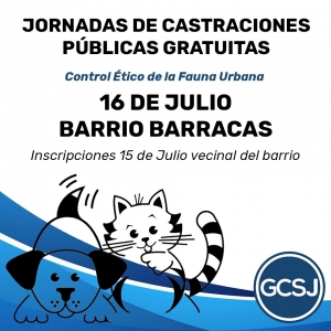 SE RETOMAN LAS JORNADAS DE CASTRACIONES PÚBLICAS Y GRATUITAS