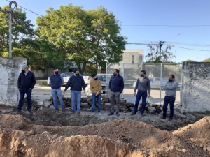 RECORRIDA POR LAS OBRAS DE AGUA POTABLE