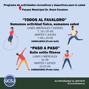 ACTIVIDADES DEPORTIVAS Y RECREATIVAS EN EL PARQUE