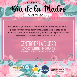 ESTE DOMINGO, FESTIVAL DIA DE LA MADRE.