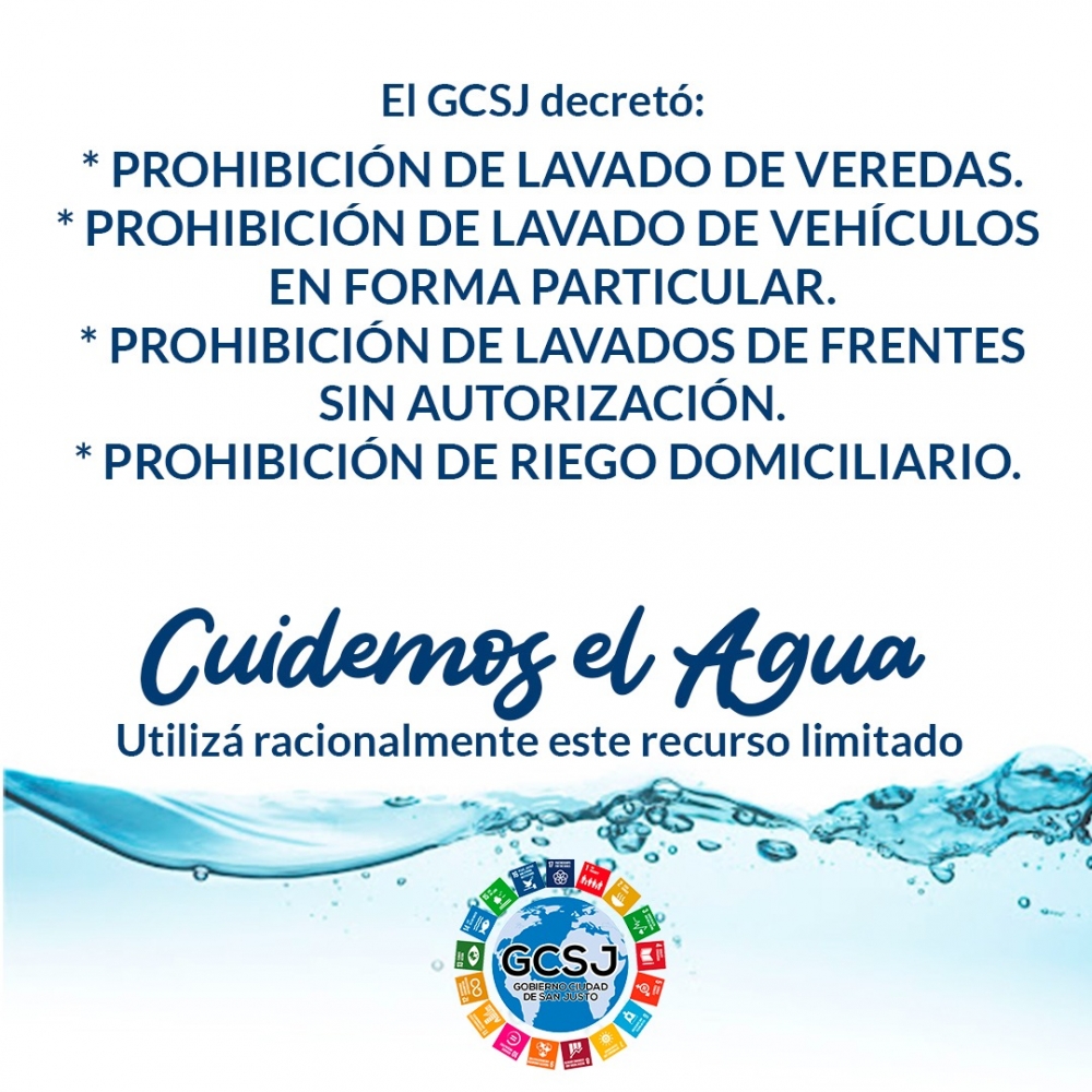 EL GCSJ DECRETÓ PROHIBICIONES E INTENSIFICARÁ SANCIONES POR EL USO IRRACIONAL DEL AGUA.