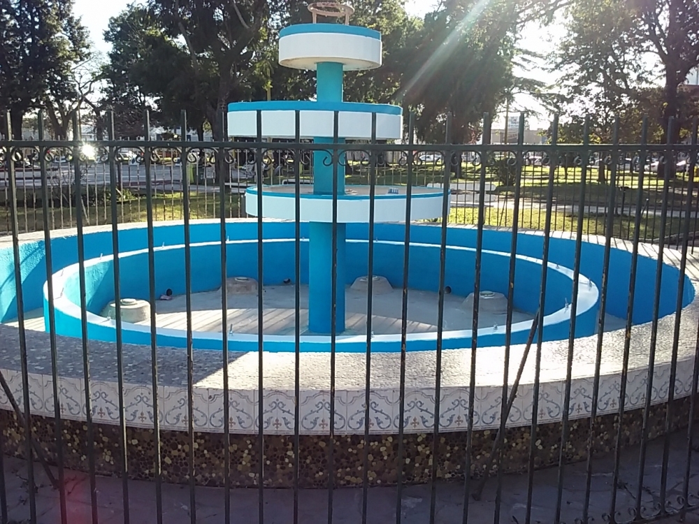 OBRAS EN LA PLAZA GENERAL SAN MARTIN.