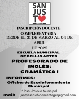 INSCRIPCIÓN COMPLEMENTARIA DOCENTE AL SISTEMA EDUCATIVO MUNICIPAL