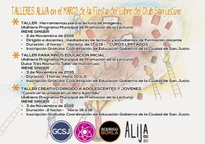  TALLERES ALIJA EN LA FIESTA DEL LIBRO DEL CLUB SANJUSTINO.