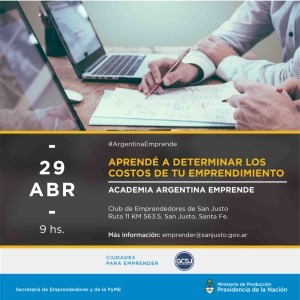 Academia Argentina Emprende en Club de Emprendedores San Justo.