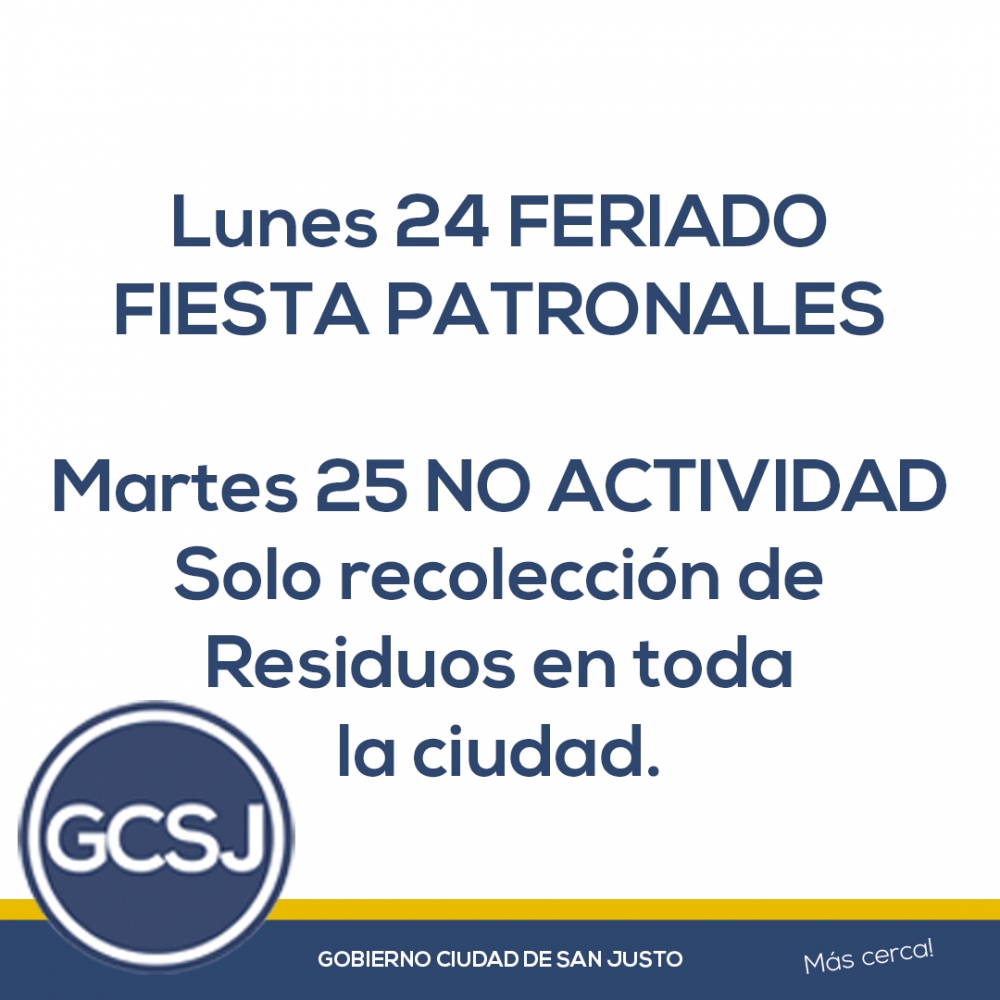 ACTIVIDAD ADMINISTRATIVA Y SERVICIOS PARA EL COMIENZO DE LA PROXIMA SEMANA. (Lunes y Martes)