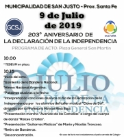 PROGRAMA DE ACTO 9 DE JULIO