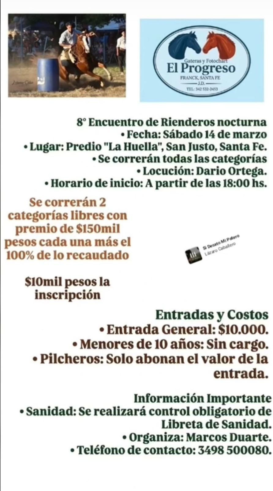 8° ENCUENTRO DE RIENDEROS NOCTURNOS