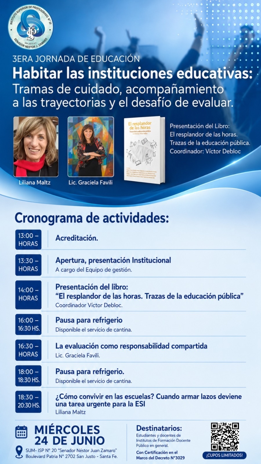 3era JORNADA DE EDUCACIÓN - HABITAR LAS INSTITUCIONES EDUCATIVAS