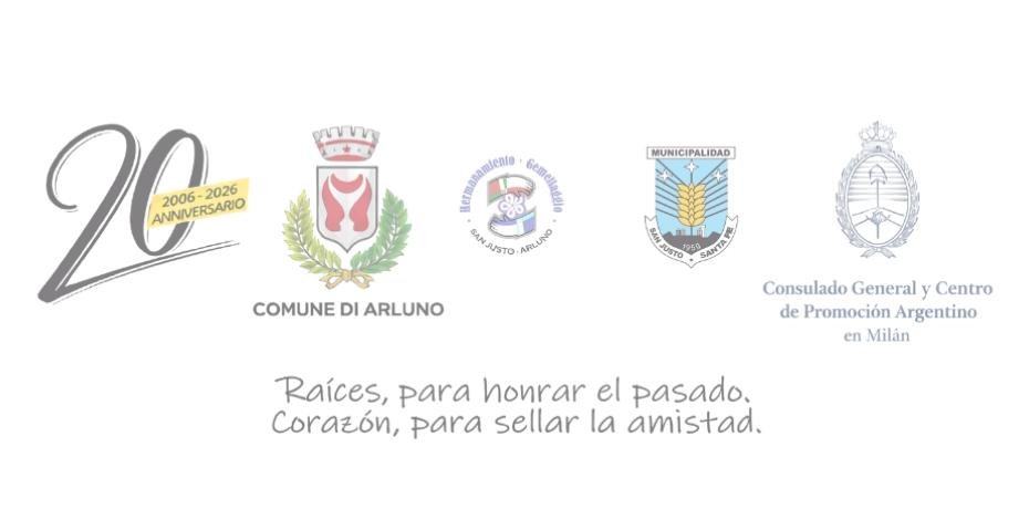 USO OFICIAL DEL HERMANAMIENTO SAN JUSTO ARLUNO POR EL 20º ANIVERSARIO.