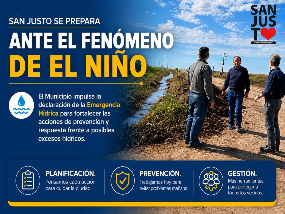 EL MUNICIPIO IMPULSA LA EMERGENCIA HÍDRICA PARA FORTALECER UN PLAN DE PREVENCIÓN QUE YA ESTÁ EN MARCHA.